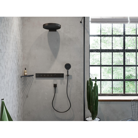 Hansgrohe AddStoris Q handdoekhaak enkel - geborsteld zwart chroom (antraciet) SW651212