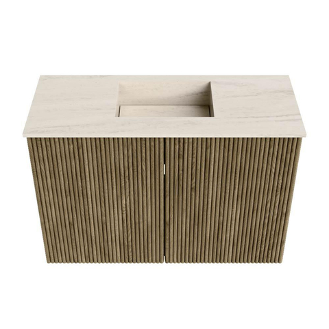 Mondiaz JOYA-DLUX 60cm toiletmeubel - kleur Dusk - Wastafel FAYE positie Midden 1 kraangat kleur Meli. SW1425812