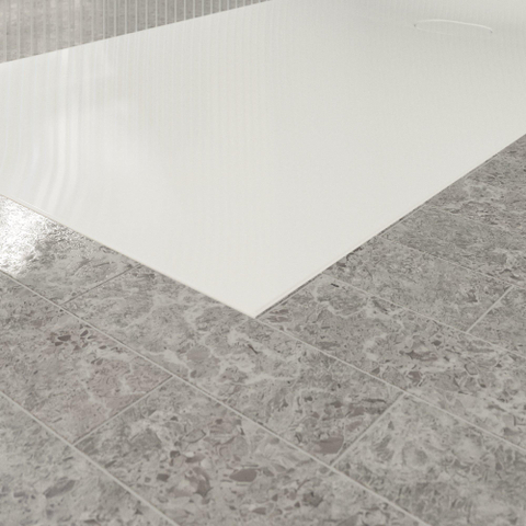 Villeroy & Boch Ecora douchebak - 160x90x4.5cm - afvoer korte zijde - white alpine (wit) SW1558882