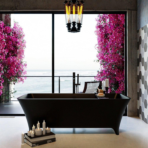 MONDIAZ LUNDY Baignoire îlot - 170x75cm - Urban SW491609