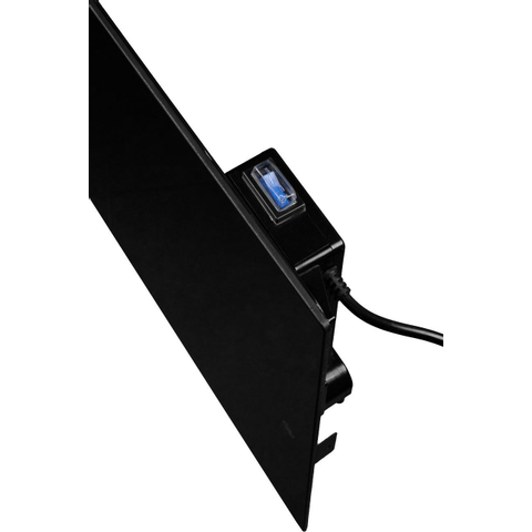 Eurom Sani 600 Comfort Panneau infrarouge salle de bains 115x46.5cm Wifi 600watt Verre Noir SW656482