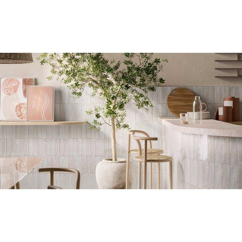 SAMPLE Ceralto Pavero Urban Carreau mural 6x24cm 10mm grès cérame Bianco SW914200