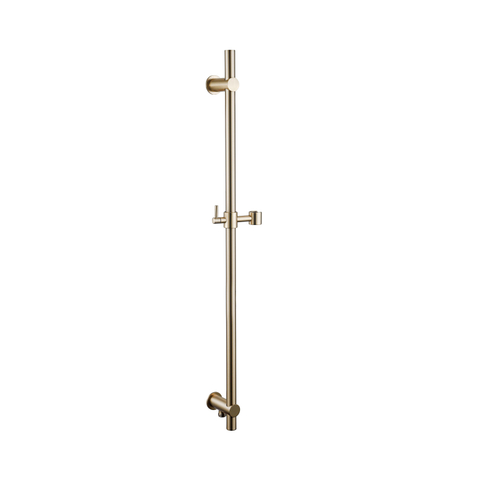 FugaFlow Eccelente Sobrado Barre de coulissement - 90cm - avec coude de raccord mural intégré - Laiton brossé SW1468252