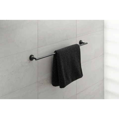 Duravit Starck T Handdoekhouder - 81cm - mat zwart SW297082