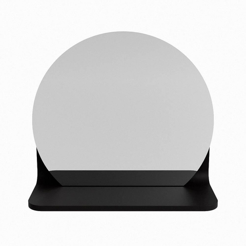 Mondiaz SPOT miroir – Ø 30 cm – avec tablette – Urban (noir) SW1235473