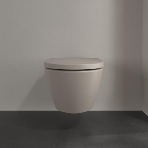 Villeroy & Boch Subway 2.0 diepspoelcloset - zonder spoelrand - 56x37x36.5cm - mat almond (beige) SW762359