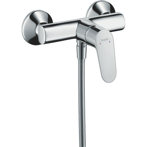 Hansgrohe Focus E2douchekraan - zonder omstel - met koppelingenHOH=15cm - hoogglans chroom 0450767