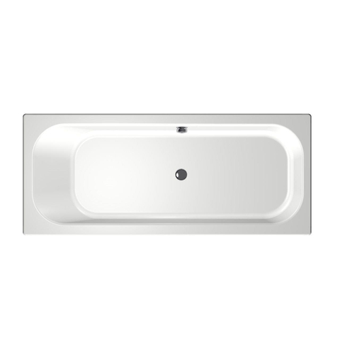 Xenz Aruba Baignoire - 190x80x48 - bonde au milieu - acrylique - blanc SW103135