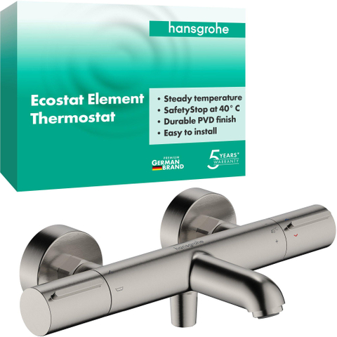 Hansgrohe Ecostat Element opbouw badthermostaat RVS-look SW1566533