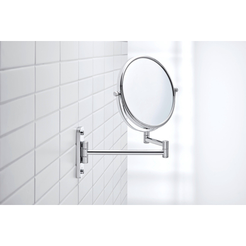 Duravit D-code Cosmeticaspiegel 3x vergrotend - 23cm - hoogglans chroom 0315152