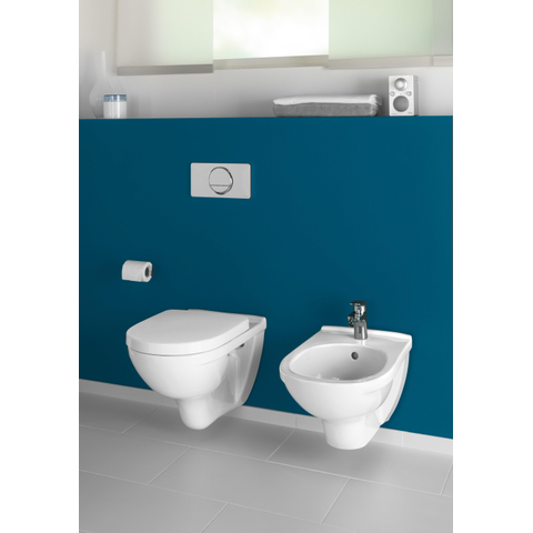 Villeroy & Boch O.novo wandcloset directflush - met zitting - softclose en quickrelease CeramicPlus - diepspoel - White Alpine (glans wit) GA18658