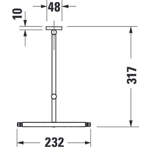 Duravit D-code Cosmeticaspiegel 3x vergrotend - 23cm - hoogglans chroom 0315152
