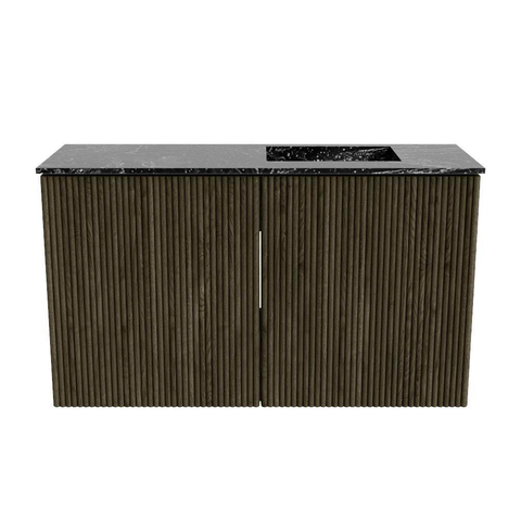 Mondiaz JOYA-DLUX 70cm toiletmeubel - kleur Shadow - Wastafel FAYE positie Rechts 1 kraangat kleur Lava. SW1422824