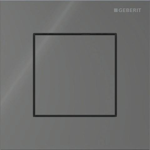 Geberit Type 40 urinioir bedieningsplaat - pneumatisch - vierkant - lava (grijs) SW1237216