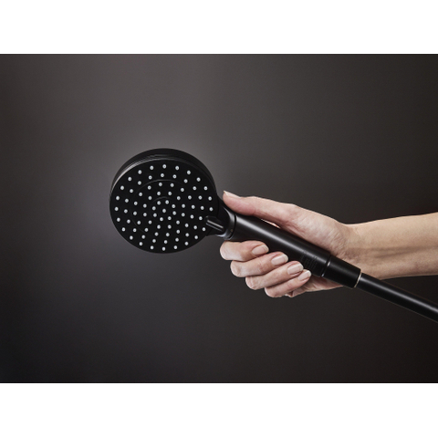 Hansgrohe Vernis Blend handdouche - 10cm - rond - 2 standen - EcoSmart - mat zwart SW642518