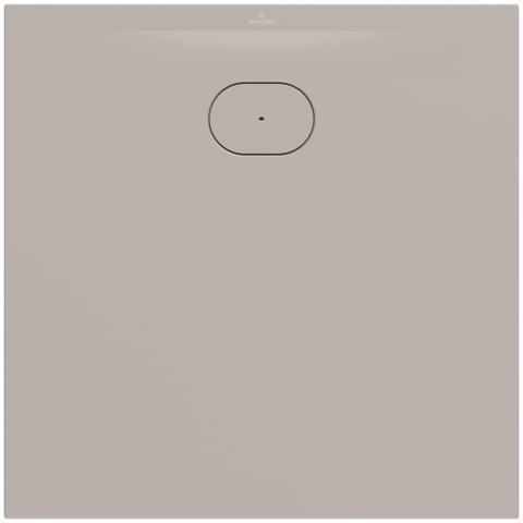 Villeroy & Boch Ecora douchebak - 90x90x3.5cm - afvoer korte zijde - almond (beige) SW1559018