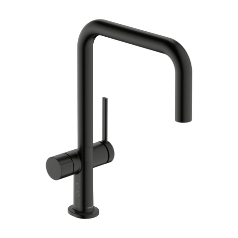 Hansgrohe Talis M54 ééngreeps keukenmengkraan U 220 stopkraan voor vaatwasser Brushed Black Chrome SW1567354
