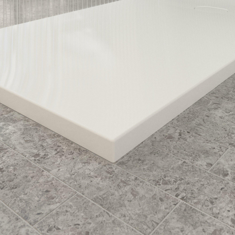 Villeroy & Boch Ecora douchebak - 180x90x4.5cm - afvoer korte zijde - white alpine (wit) SW1558979