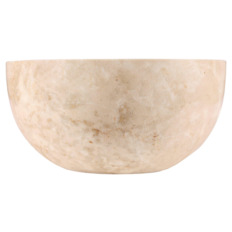 Differnz LODI Vasque à poser - 38cm - poli pierre naturelle - beige SW1236907