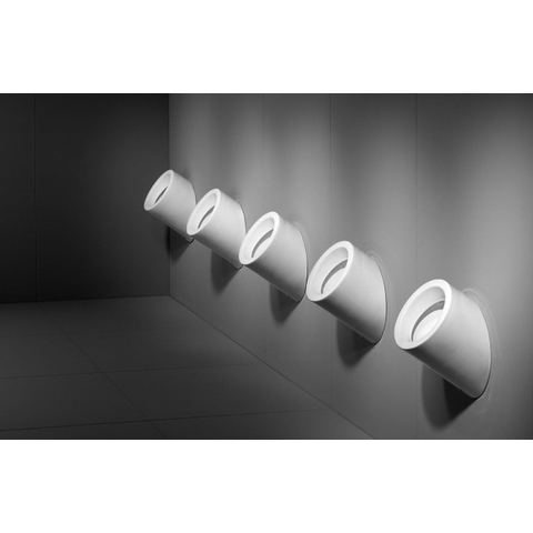 Sanindusa WCA Urinoir - 35x31,5x50,5cm - matériel de fixation - siphon - blanc SW1030599
