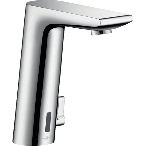 Hansgrohe Metris S Elektr wastafelmengkraan - met temp.greep en batterij - hoogglans chroom 0450572
