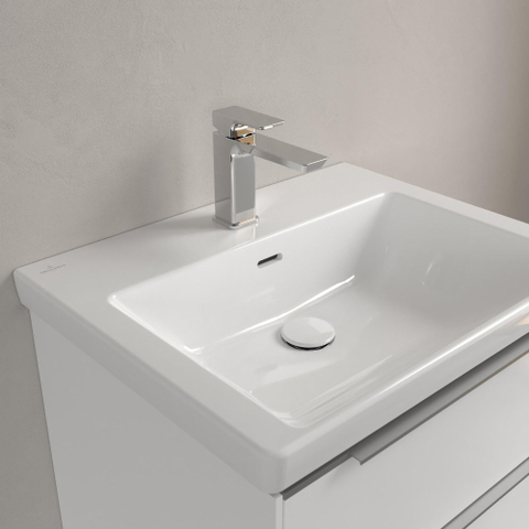 Villeroy & Boch Subway 3.0 meubelwastafel - 60x47cm - 1 kraangat - met overloop - White Alpine (glans wit) SW641558