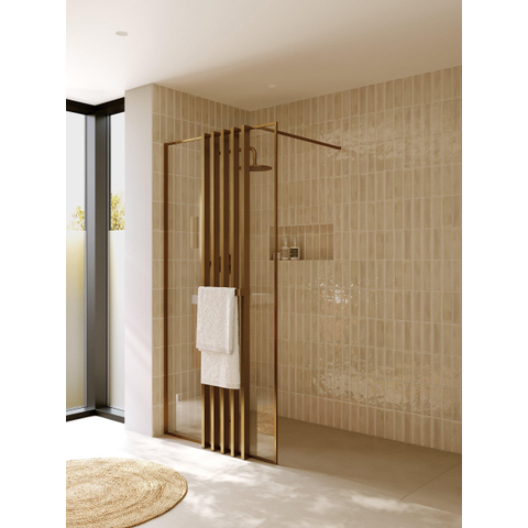 Riho Define Deco Screen - avec porte-serviettes - cuivre mat SW1185411