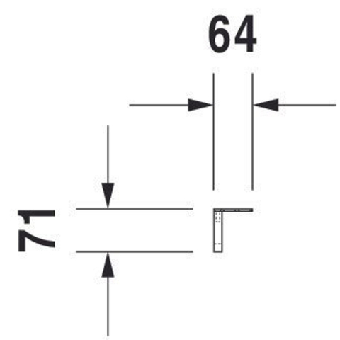 Duravit Vero Handdoekhouder - voor wastafel 045480 - hoogglans chroom 0296114