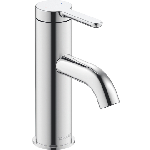 Duravit C.1 1 greeps wastafelmengkraan - 121x40x155mm - hoogglans chroom SW420701