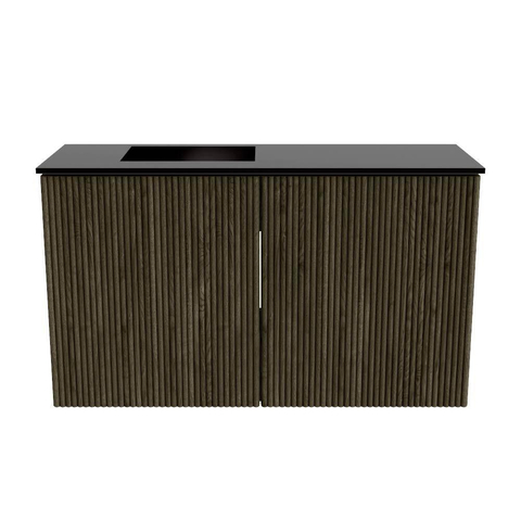 Mondiaz JOYA 70cm meuble de toilette - couleur Shadow - Vasque FAYE position Gauche Sans trou de robinet couleur Urban SW1421528