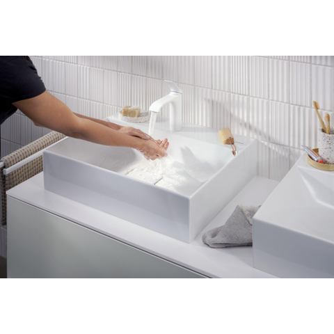 Hansgrohe VIVENIS Eengreeps wastafelmengkraan - 110 zonder afvoer - mat wit SW642495