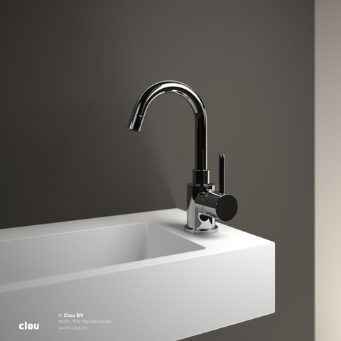 Clou Freddo 1 robinet de fontaine 5.5x20.5cm bec pivotant chrome SW9414
