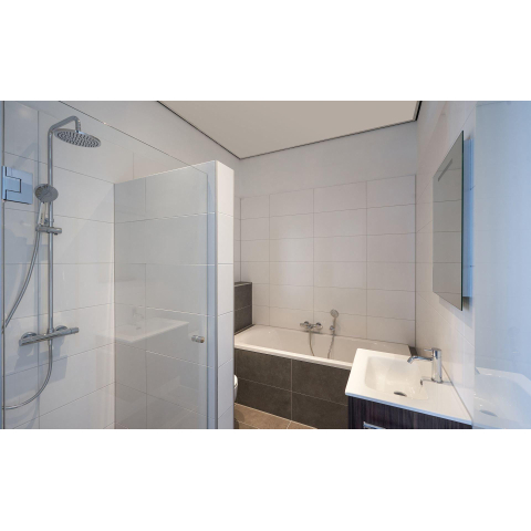 Xenz Lagoon Baignoire duo - 180x80x53 - bonde au milieu - acrylique - blanc SW103175