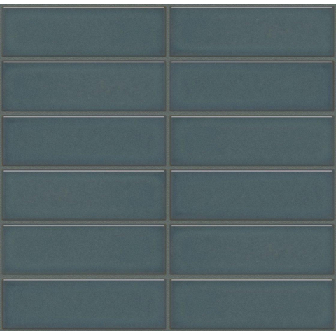 The Mosaic Factory Barcelona mosaïque - 30x30cm - 6.5mm - rectangulaire - forest green brillant (vert) SW955688