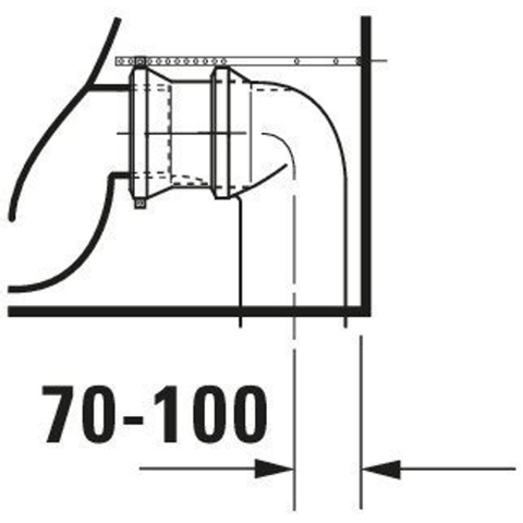 Duravit Starck 2 cuvette pour réservoir apparent vario avec fixation dissimulée sans réservoir blanc 0295871