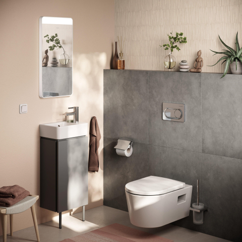 Hansgrohe Zesis s Wastafelmengkraan - 14cm - eengreeps - coolstart - push open afvoer - chroom SW1388825