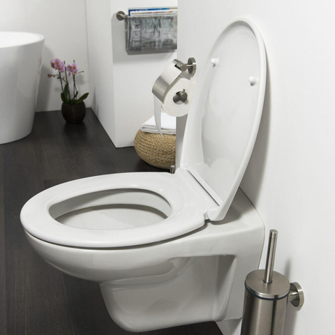 Tiger Abattant WC Burton fermeture amortie Duroplast Blanc 37.3x5.5x44.2cm SW25336