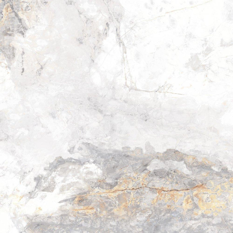 Terravito Bezino carreau mural et de sol - 80x80cm - 10mm - carré - rectifié - effet marbre - blanc mat SW706225