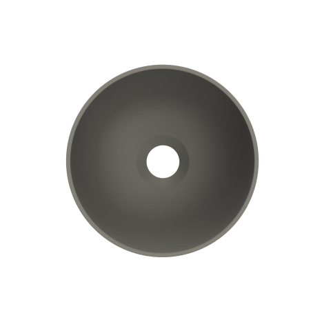 Arcqua Olivia Waskom - 22x22cm - rond - opbouw - mat quartz grijs SW1447221