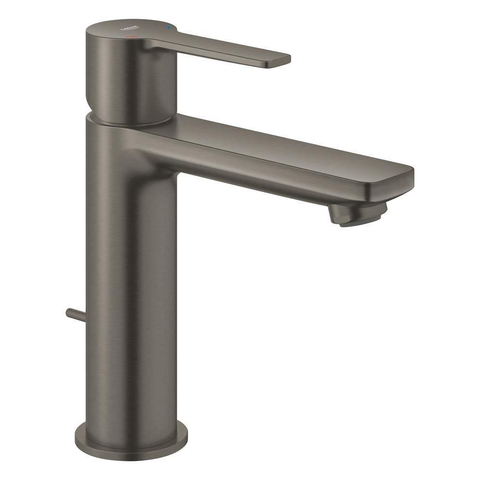 Grohe Lineare Waterbesparende Wastafelkraan - S-Size - met waste - brushed hard graphite (antraciet) SW444490
