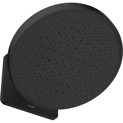 Hotbath Mate Hoofddouche - 30cm - opbouw - rond - rond - PVD - geborsteld zwart SW1245522