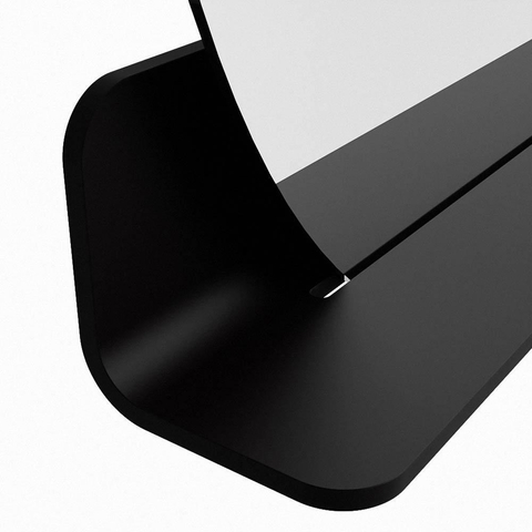 Mondiaz SPOT miroir – Ø 80 cm – avec tablette – Urban (noir) SW1235478