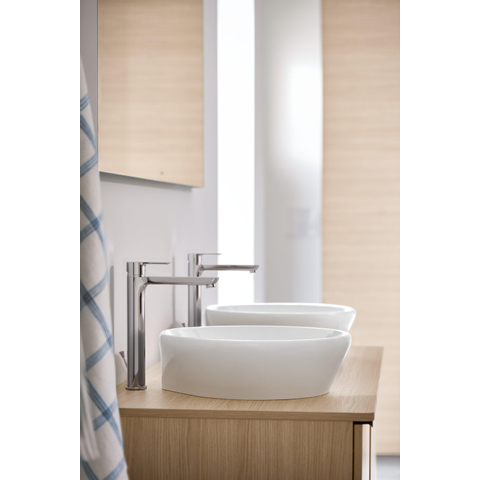 Duravit D-Neo opzetwastafel 12.5x40cm zonder kraangat keramiek Wit OUTLETSTORE STORE38063