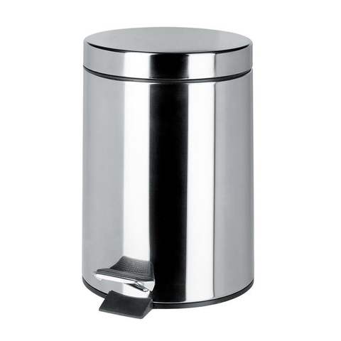 Geesa Hotel Poubelle à pédale autoportante 5 litres Chrome GA56532