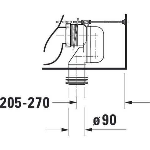 Duravit Starck 3 Duoblokpot - diepspoel PK Big - zonder reservoir - 42x74cm - wit 0290473
