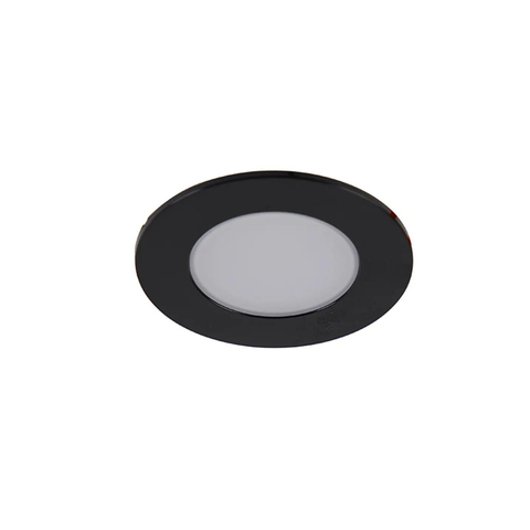 QAZQA Blanca Inbouwspot - 9x9cm - incl. LED - 3 staps dimbaar - IP44 - mat zwart SW1187214
