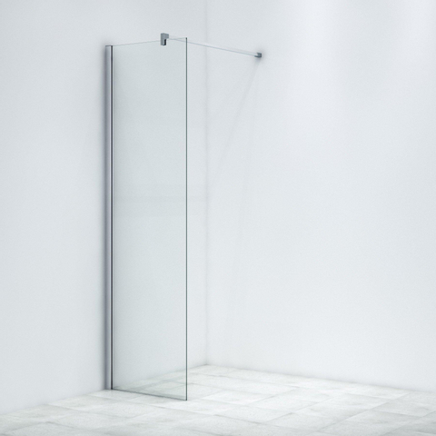 Marenza Bellini Douche à l'italienne - 60x200cm - verre clair - chrome SW208802