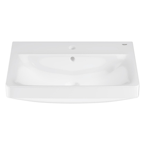 Grohe Euro Ceramic Wastafel - 60x 47cm - met kraangat - met overloop - alpine wit SW1234893