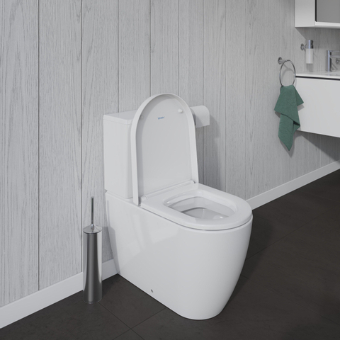 Duravit ME by Starck cuvette combinée au sol à évacuation profonde vario sans réservoir 37x65cm avec WonderGliss blanc SW84188