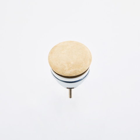 Saniclass Travertine Afvoerplug - always open - gemeleerd natuursteen SW1474837